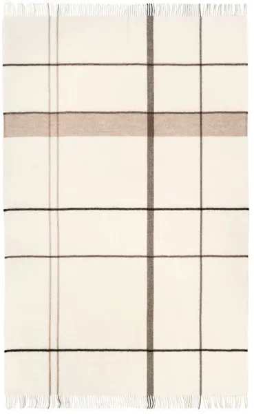 KRISTINA DAM STUDIO Gradient Throw Plaid - beige alpakka ja villa (240x140)