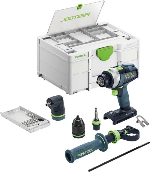 Festool Akkukäyttöinen iskuporakone/ruuvinväännin TPC 18/4 I-Basic-Set QUADRIVE