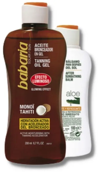 Babaria - Aurinkotuotesetti Tanning Coconut Oil Gel & After Sun